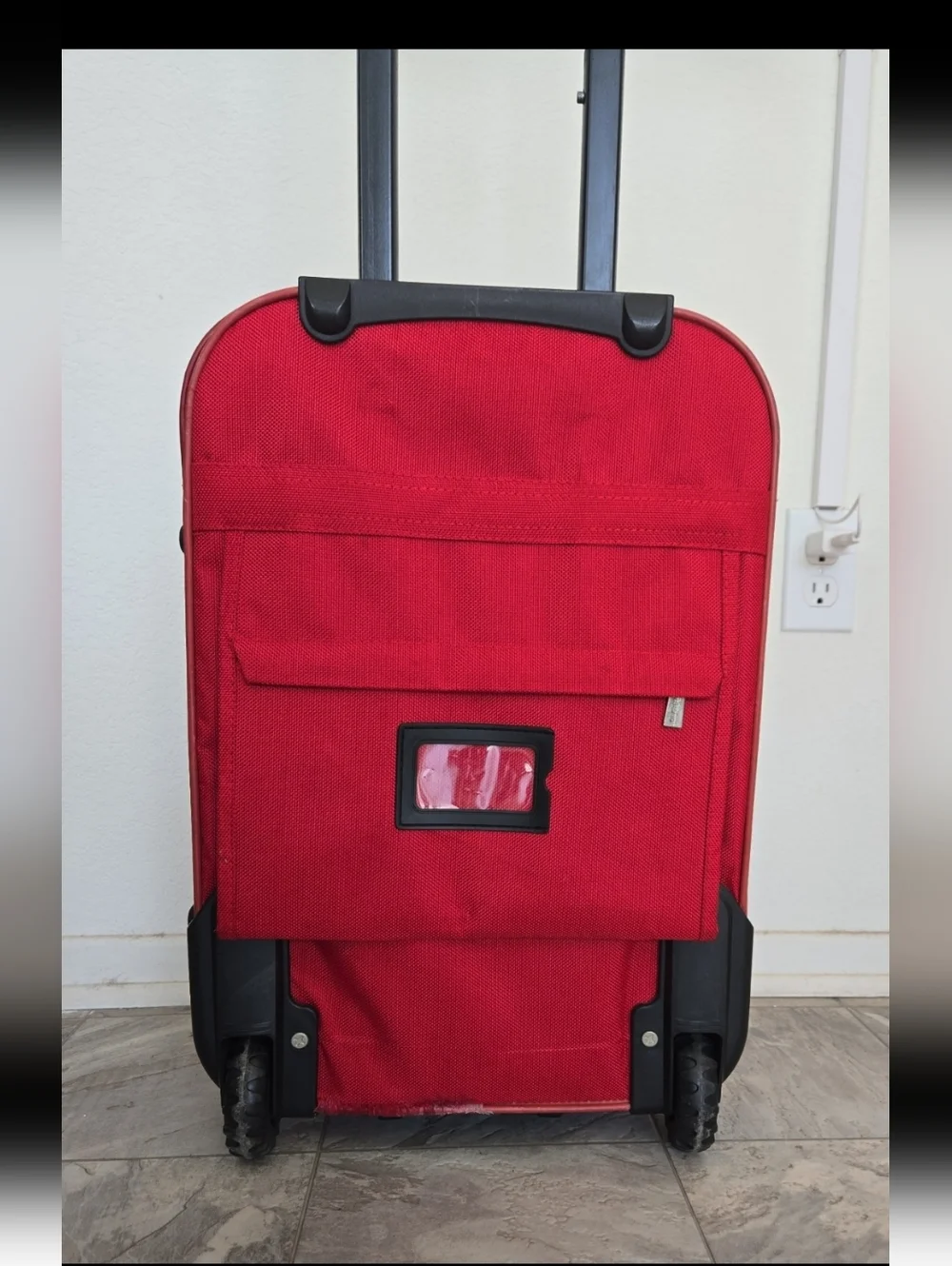 Vintage Marilyn Monroe Photo Collage Carry-On Luggage - Red Trim